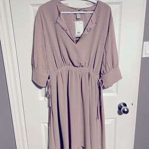 Large H&M empire waist dress BNWT lilac
